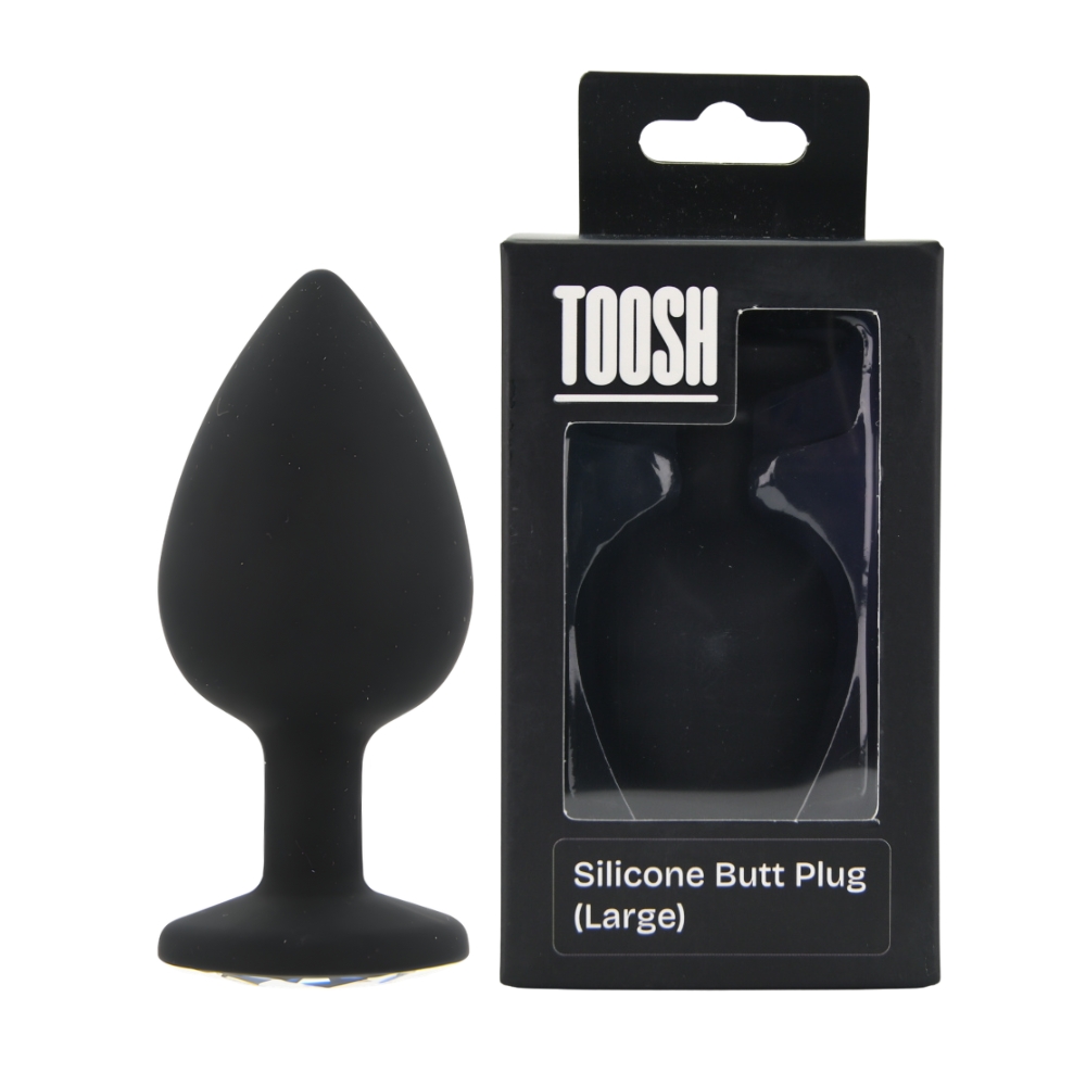 Toosh Black Silicone Butt Plug Large